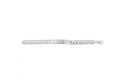 Sterling Silver Mens ID Bracelet