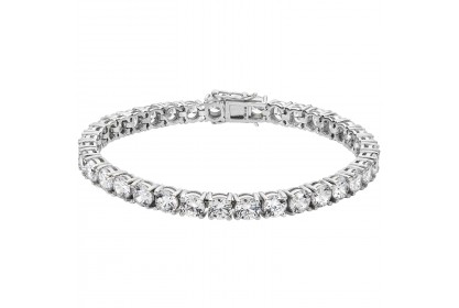 Sterling Silver CZ Tennis Bracelet