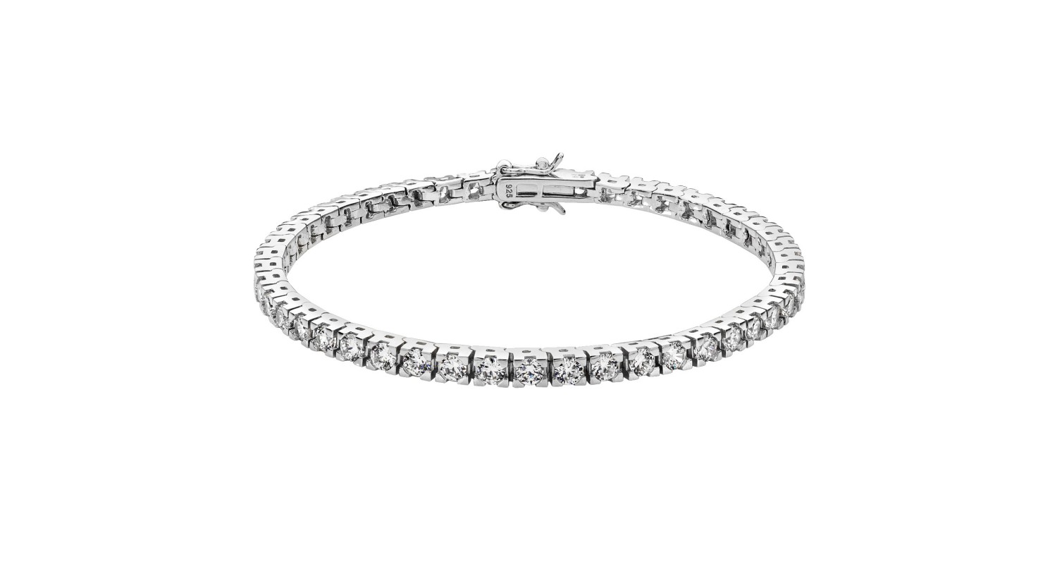 Sterling Silver CZ Tennis Bracelet