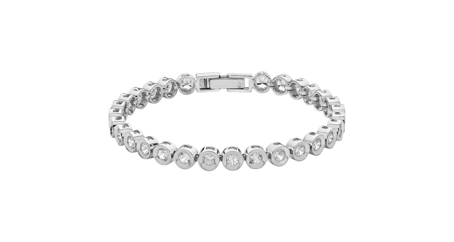 Sterling Silver CZ Tennis Bracelet