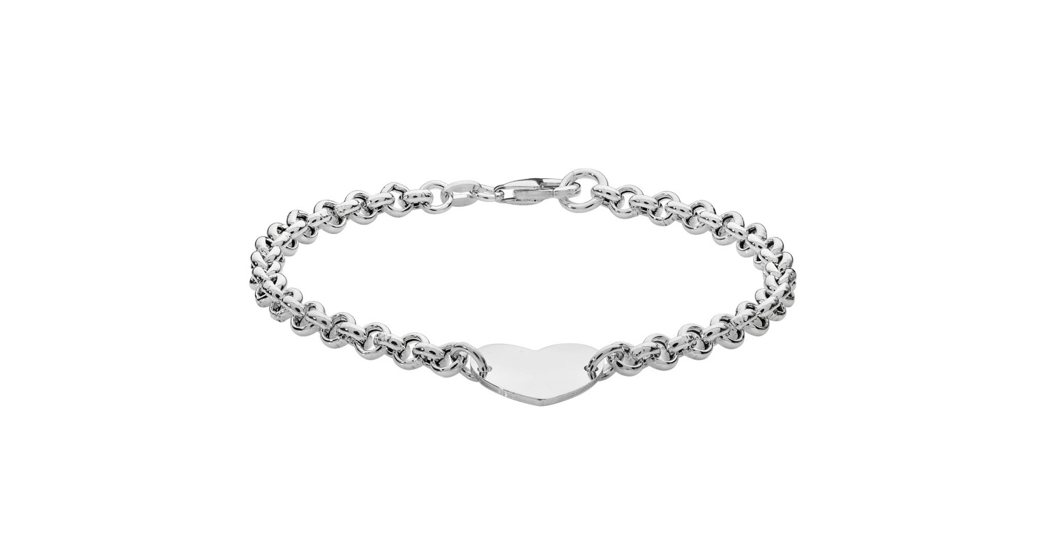 Sterling Silver Heart Detail Bracelet