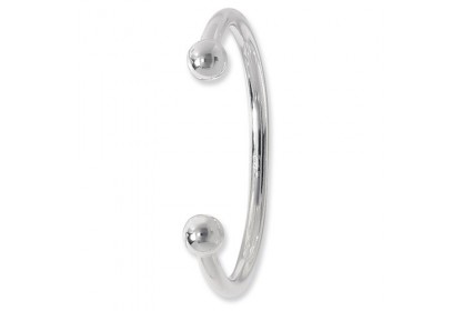 Sterling Silver Solid Heavyweight Ladies Torque Bangle