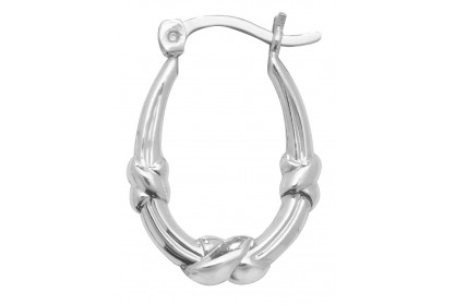 Sterling Silver Creole Hoop Earrings