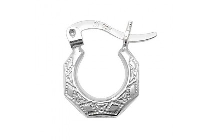 Sterling Silver Creole Hoop Earrings