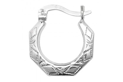 Sterling Silver Creole Hoop Earrings