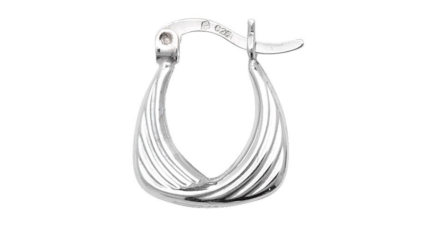 Sterling Silver Creole Hoop Earrings