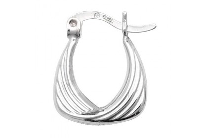 Sterling Silver Creole Hoop Earrings