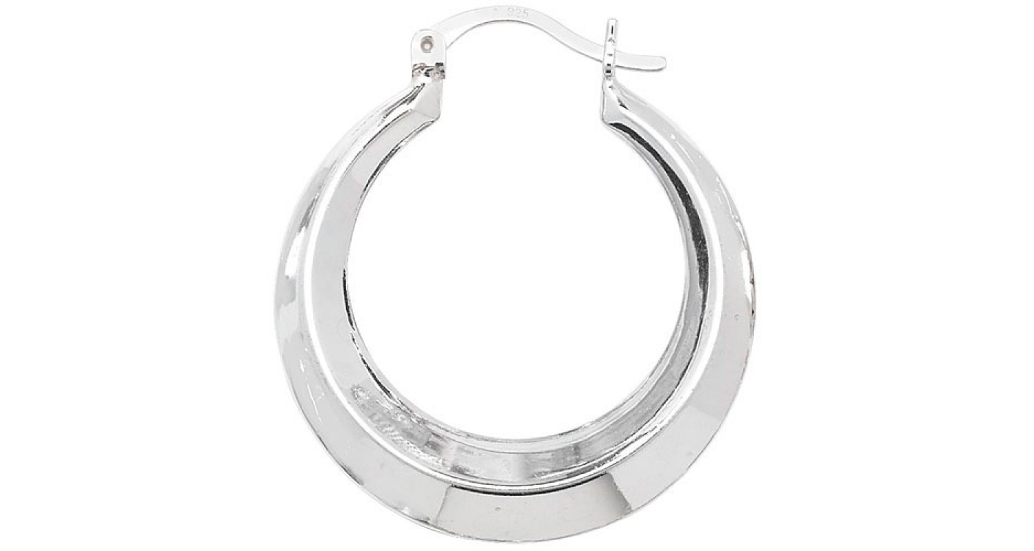 Sterling Silver Creole Hoop Earrings