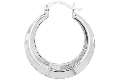 Sterling Silver Creole Hoop Earrings