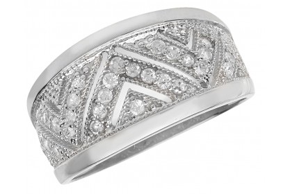 Sterling Silver CZ Dress Ring