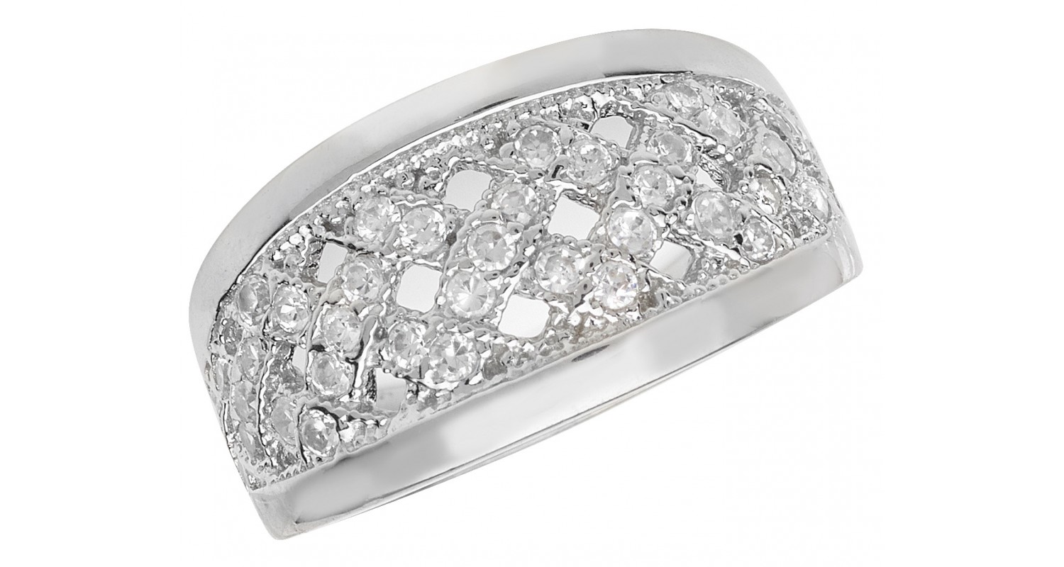 Sterling Silver CZ Dress Ring