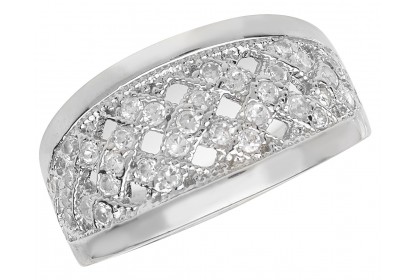 Sterling Silver CZ Dress Ring