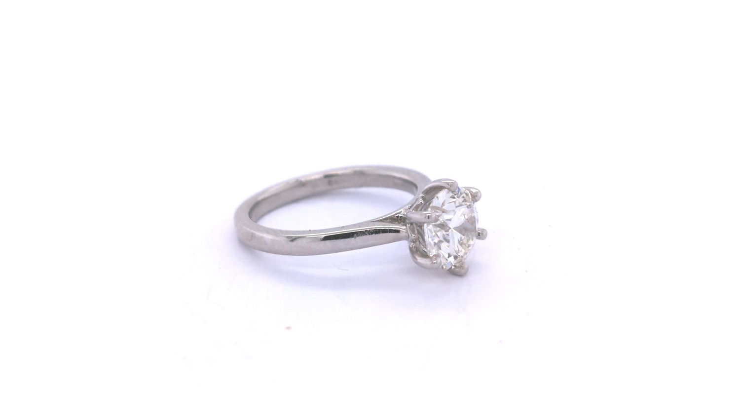 Platinum Diamond Solitaire Ring 1.58ct