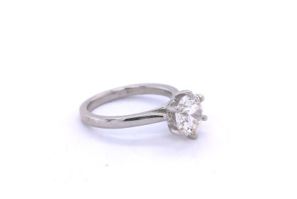 Platinum Diamond Solitaire Ring 1.58ct