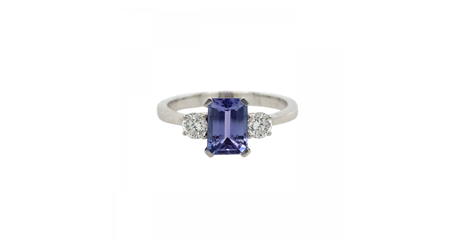 Pascal 18ct Gold Tanzanite & Diamond Ring