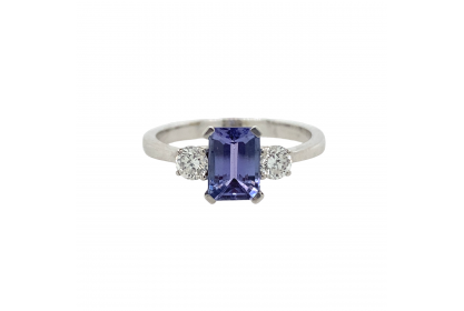 Pascal 18ct Gold Tanzanite & Diamond Ring