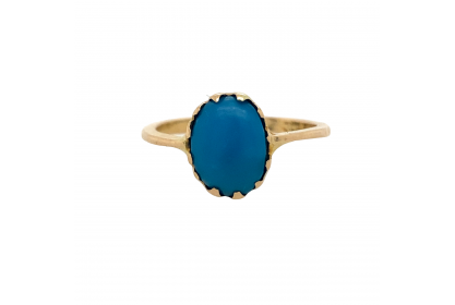 9ct Yellow Gold Turquoise Ring