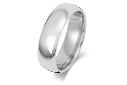 Platinum Court 6mm Medium Weight Band